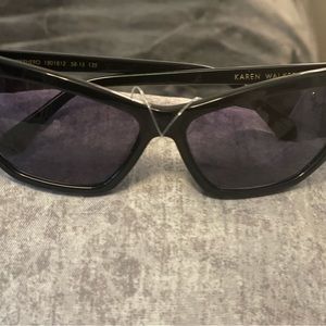 Brand new Karen Walker black sunglasses.